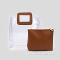 Transparente PVC wasserdichte Handtasche